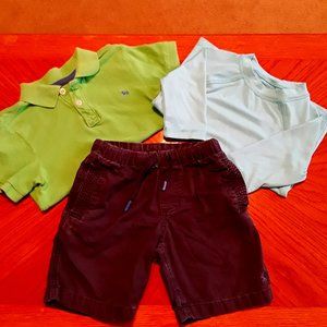 Polo Ralph Lauren Shorts and LOGG and Wonder Nation shirt - Sizes 4 to 6 -